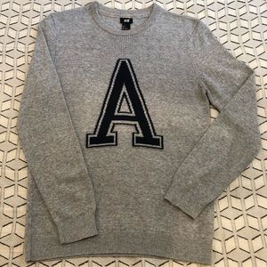 Gray H&M Knit “A” Sweater